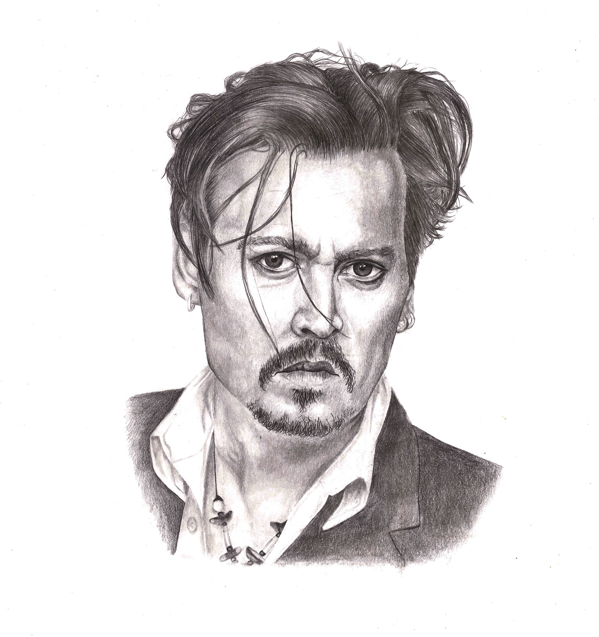 Pencil Drawing of Johnny Depp