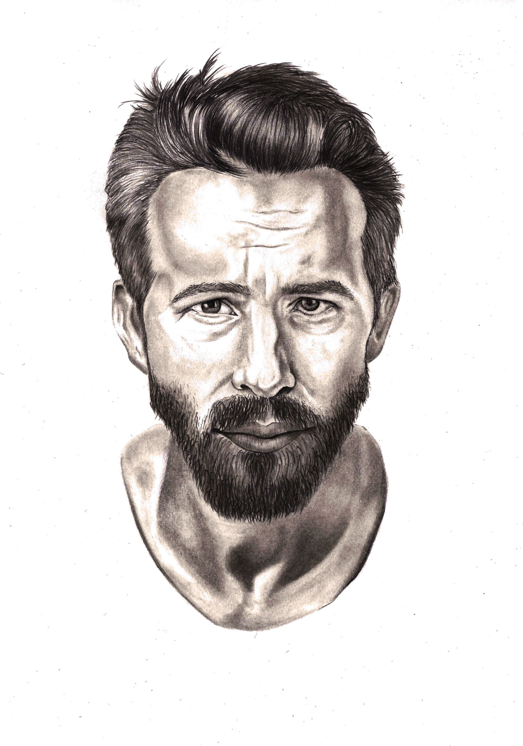 Pencil Drawing of Ryan Reynolds